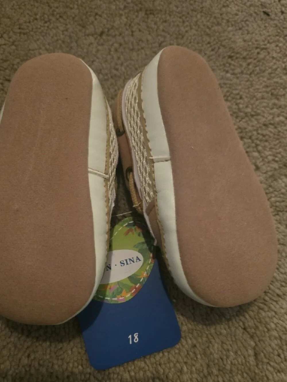 Baby Tan Boat Shoes - Soft Slip-On Walker